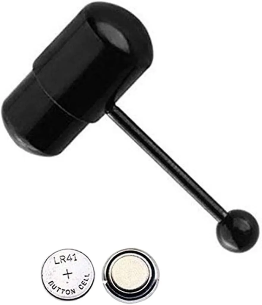 Tongue Bar Stainless Steel Vibration Tongue Ring Piercing Jewelry Barbell Ornament Blue