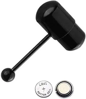 Tongue Bar Stainless Steel Vibration Tongue Ring Piercing Jewelry Barbell Ornament Blue