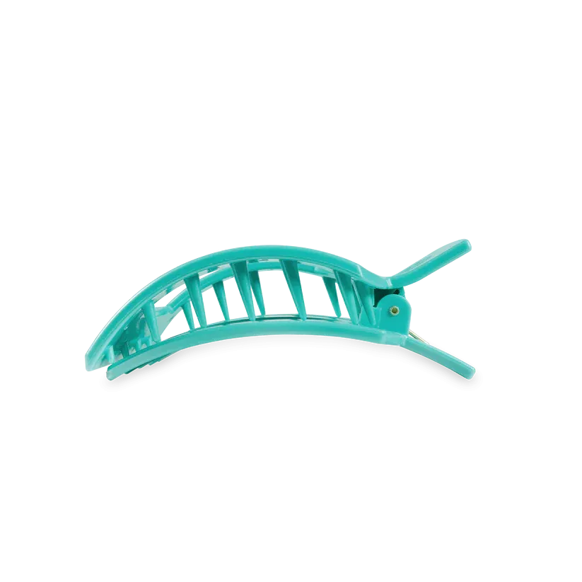 Totally Turquoise Medium Flat Square Clip