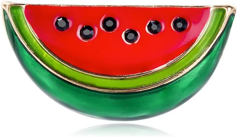 Watermelon Brooch, Fruit Enamel Brooch Pin, Watermelon Enamel Pin, Cute Fruit Lapel Pin/Brooch, Girls' Badge, Women's Clothing, Backpack, Jacket, Hat