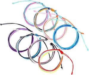 Women Adjustable String Bracelet Bohemian Braided Anklets Gifts for Girls